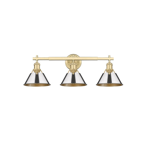 Golden Orwell 3-Light Vanity, Brushed Champagne Bronze/Chrome - 3306-BA3BCB-CH
