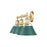 Golden Orwell 3-Light Vanity Light, Champagne Bronze/Pine Green