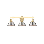 Golden Orwell 3-Light Vanity, Brushed Champagne Bronze/Pewter - 3306-BA3BCB-PW