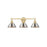 Golden Orwell 3-Light Vanity, Brushed Champagne Bronze/Pewter - 3306-BA3BCB-PW