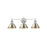 Golden Lighting Orwell 3-Light Vanity Light, Chrome/Aged Brass - 3306-BA3CH-AB
