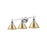 Golden Orwell 3-Light Vanity, Chrome/Brushed Champagne Bronze