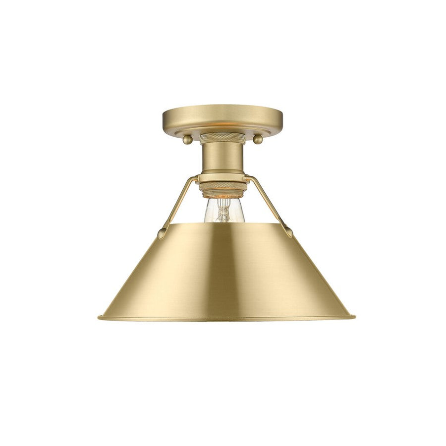 Golden Orwell 1-Light Flush Mount, Brushed Champagne Bronze - 3306-FMBCB-BCB