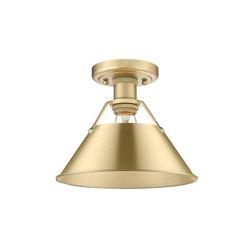 Golden Orwell 1-Light Flush Mount, Brushed Champagne Bronze