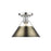 Golden Lighting Orwell 1-Light Flush Mount, Chrome/Aged Brass - 3306-FMCH-AB