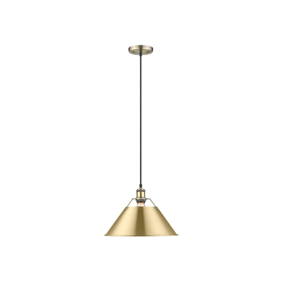Golden Orwell 14" Wide Large Pendant, Aged Brass/Champagne Bronze - 3306-LAB-BCB