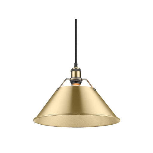 Golden Orwell 14" Wide Large Pendant, Aged Brass/Champagne Bronze