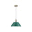 Golden Orwell 14" Wide Large Pendant, Aged Brass/Pine Green - 3306-LAB-GN