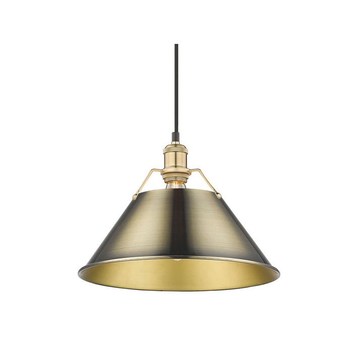 Golden Orwell 14" Wide Large Pendant, Champagne Bronze/Aged Brass