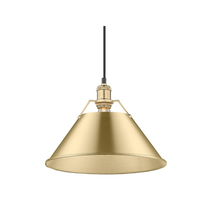 Golden Orwell 14" Wide Large Pendant, Brushed Champagne Bronze