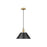 Golden Orwell 14" Wide Large Pendant, Bronze/Matte Black - 3306-LBCB-BLK