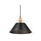 Golden Orwell 14" Wide Large Pendant, Bronze/Matte Black