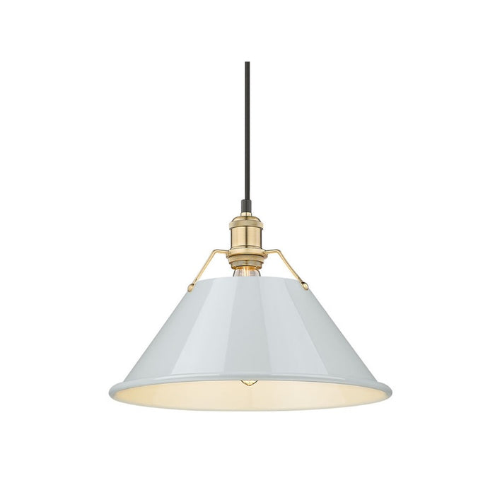 Golden Orwell 14" Wide Large Pendant, Champagne Bronze/Dusky Blue