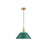 Golden Orwell 14" Wide Large Pendant, Champagne Bronze/Pine Green - 3306-LBCB-GN