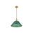 Golden Orwell 14" Wide Large Pendant, Champagne Bronze/Pine Green
