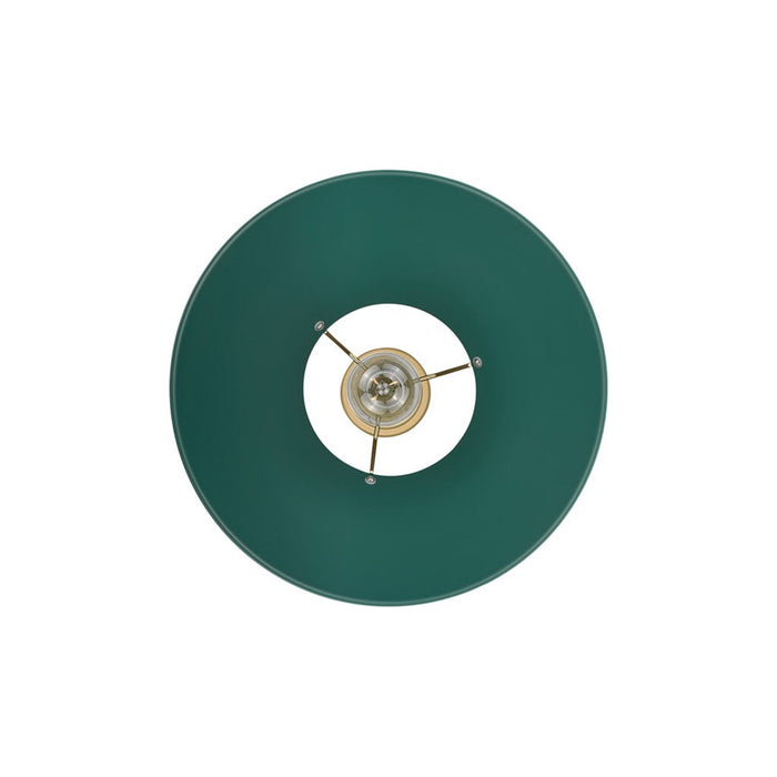 Golden Orwell 14" Wide Large Pendant, Champagne Bronze/Pine Green