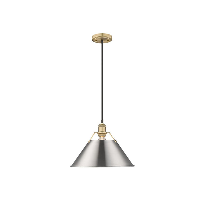 Golden Orwell 14" Wide Large Pendant, Champagne Bronze/Pewter - 3306-LBCB-PW