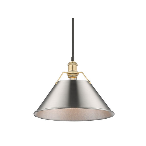 Golden Orwell 14" Wide Large Pendant, Champagne Bronze/Pewter