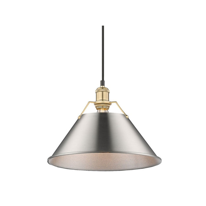 Golden Orwell 14" Wide Large Pendant, Champagne Bronze/Pewter