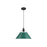 Golden Orwell 14" Wide Large Pendant, Matte Black/Pine Green - 3306-LBLK-GN