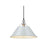 Golden Lighting Orwell 14" Wide Large Pendant, Chrome/Dusky Blue