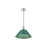 Golden Lighting Orwell 14" Wide Large Pendant, Chrome/Pine Green