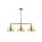 Golden Orwell 3-Light Linear Pendant, Aged Brass/Champ Bronze - 3306-LPAB-BCB