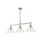 Golden Orwell 3-Light Linear Pendant, Aged Brass/Clear Glass