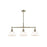 Golden Orwell 3-Light Linear Pendant, Aged Brass/Opal Glass - 3306-LPAB-OP