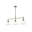 Golden Orwell 3-Light Linear Pendant, Aged Brass/Opal Glass