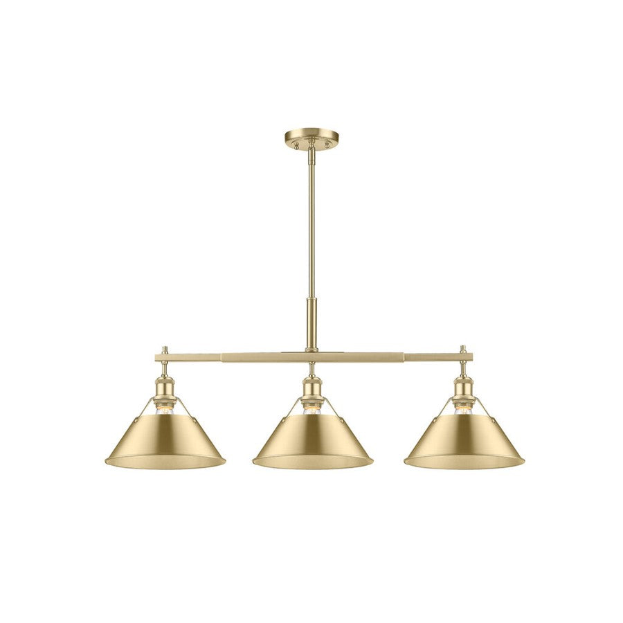 Golden Orwell 3-Lt Pendant, Champagne Bronze/Champagne Bronze - 3306-LPBCB-BCB