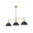Golden Orwell 3-Lt Linear Pendant, Champagne Bronze/Matte Black