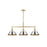 Golden Orwell 3-Light Linear Pendant, Champagne Bronze/Chrome - 3306-LPBCB-CH