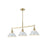 Golden Orwell 3-Light Linear Pendant, Champ Bronze/Dusky Blue