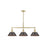 Golden Orwell 3-Light Linear Pendant, Bronze/Rubbed Bronze - 3306-LPBCB-RBZ