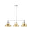 Golden Orwell 3-Light Linear Pendant, Chrome/ Champagne Bronze - 3306-LPCH-BCB