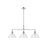 Golden Orwell 3-Light Linear Pendant, Chrome/Clear Glass - 3306-LPCH-CLR