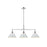 Golden Lighting Orwell 3-Light Linear Pendant, Chrome/Dusky Blue - 3306-LPCH-DB