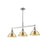 Golden Orwell 3-Light Linear Pendant, Pewter/ Champagne Bronze