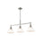 Golden Lighting Orwell 3-Light Linear Pendant, Pewter/Opal Glass