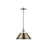 Golden Lighting Orwell 14" Wide Large Pendant, Pewter/Aged Brass - 3306-LPW-AB
