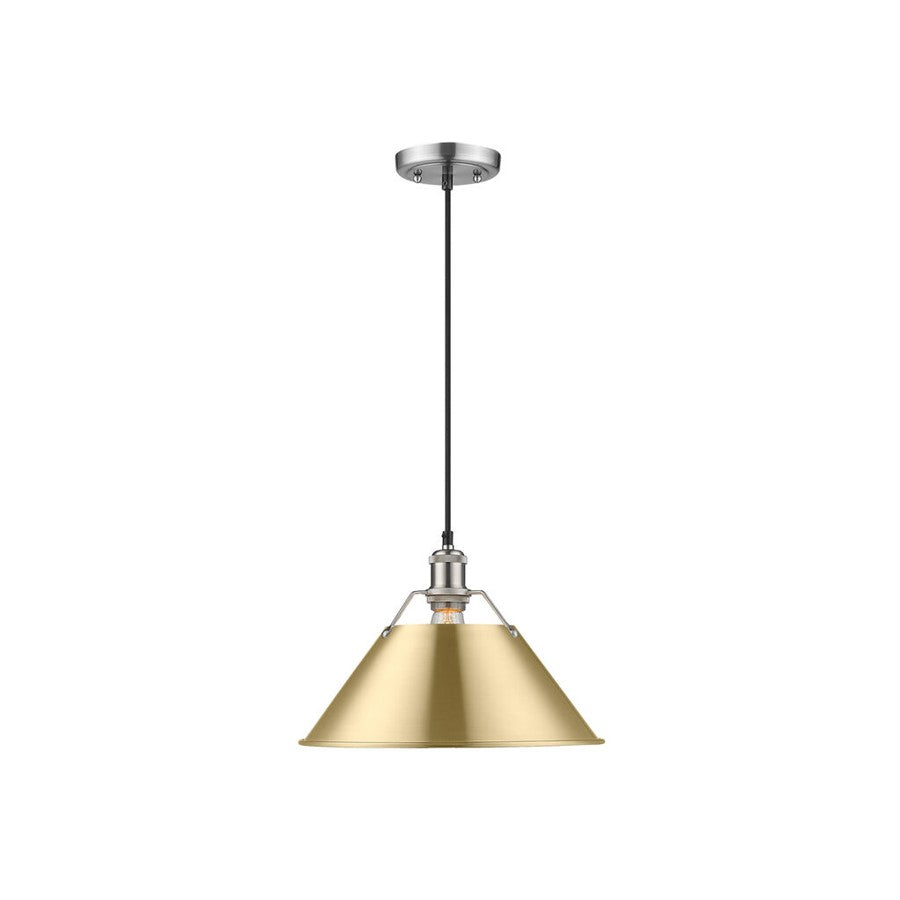 Golden Orwell 14" Wide Large Pendant, Pewter/Champagne Bronze - 3306-LPW-BCB