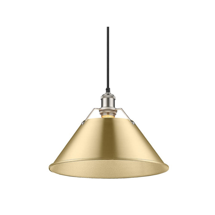 Golden Orwell 14" Wide Large Pendant, Pewter/Champagne Bronze