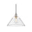 Golden Lighting Orwell 14" Wide Large Pendant, Pewter/Clear Glass