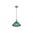 Golden Orwell 10" Wide Medium Pendant, Aged Brass/Pine Green