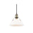 Golden Orwell 10" Wide Medium Pendant, Aged Brass/Opal Glass