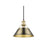 Golden Orwell 10" Wide Medium Pendant, Champ Bronze/Aged Brass