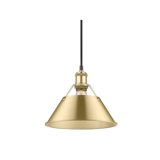 Golden Orwell 10" Wide Medium Pendant, Brushed Champagne Bronze