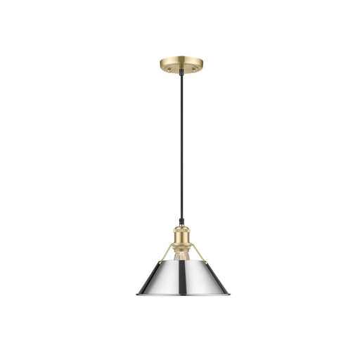 Golden Orwell 10" Wide Medium Pendant, Champagne Bronze/Chrome - 3306-MBCB-CH