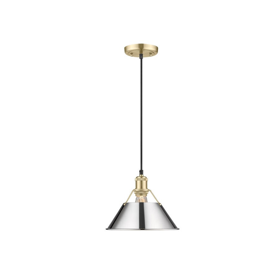 Golden Orwell 10" Wide Medium Pendant, Champagne Bronze/Chrome - 3306-MBCB-CH